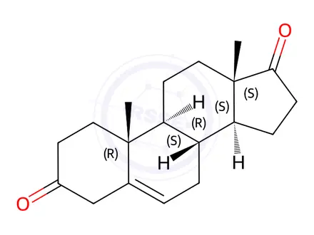 Chemical structure of 5-Androstenedione