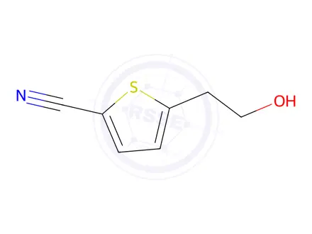 Chemical structure of 5-(2-hydroxyethyl)thiophene-2-carbonitrile