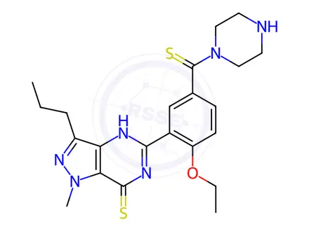 Chemical structure of Dithiodesethyl carbodenafil
