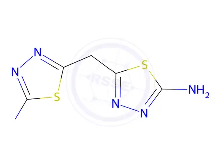 Chemical structure of 5,5'-Methylenebis(1,3,4-thiadiazol-2-amine)