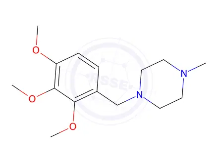 Chemical structure of Trimetazidine Hydrochloride Impurity 9 Monomer (Trimetazidine Dihydrochloride EP Impurity I)