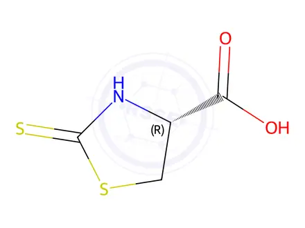 Chemical structure of (R)-2-Thioxothiazolidine-4-carboxylic Acid Solution in Methanol