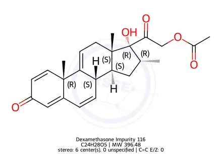Chemical structure of Dexamethasone Impurity 116