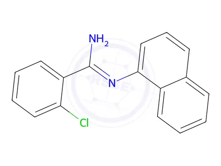 Chemical structure of o-Chloro-N-(1-naphtyl)benzamidine