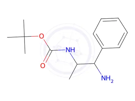 Chemical structure of Tert-butyl (1-amino-1-phenylpropan-2-yl)carbamate