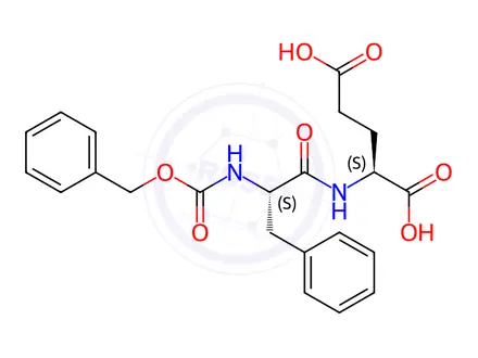 Chemical structure of Z-PHE-GLU-OH
