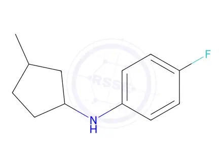 Chemical structure of 4-Fluoro-N-(3-methylcyclopentyl)aniline