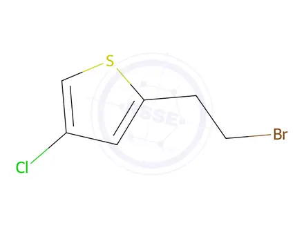 Chemical structure of 2-(2-Bromoethyl)-4-chlorothiophene