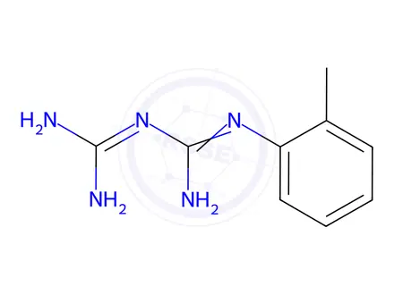 Chemical structure of o-Tolyl biguanide