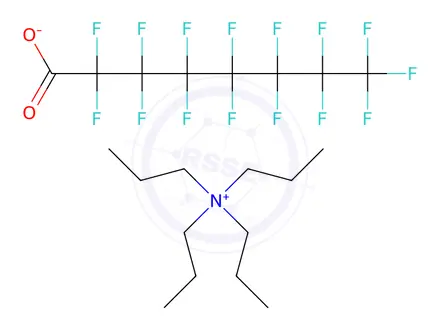 Chemical structure of Tetrapropylammonium perfluorooctanoate