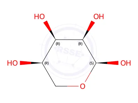 Chemical structure of (2S,3R,4R,5R)-tetrahydro-2H-pyran-2,3,4,5-tetraol