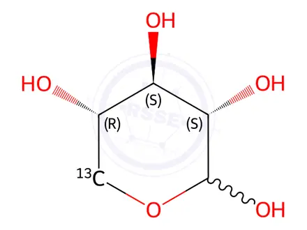 Chemical structure of L-[5-13C]xylose