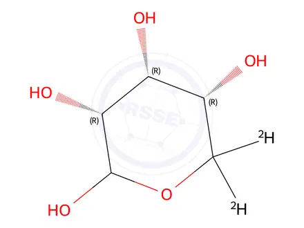 Chemical structure of D-[5,5'-2H2]ribose