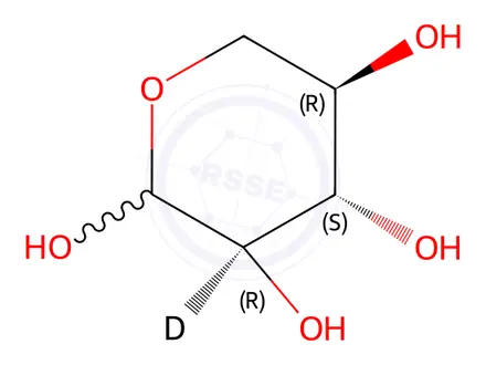 Chemical structure of D-[2-2H]xylose