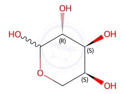 Chemical structure of L-(+)-Arabinose(chain)