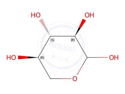 Chemical structure of D-(+)-Xylose