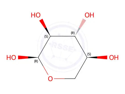 Chemical structure of (2R,3S,4R,5S)-tetrahydro-2H-pyran-2,3,4,5-tetraol