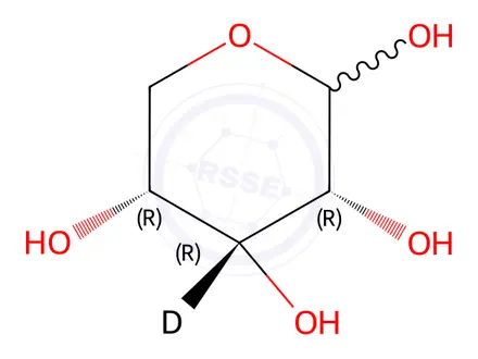 Chemical structure of D-[3-2H]ribose