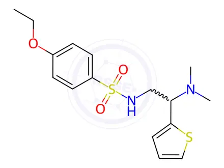 Chemical structure of N-(2-(Dimethylamino)-2-(thiophen-2-yl)ethyl)-4-ethoxybenzenesulfonamide