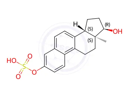 Chemical structure of 17α-Dihydro Equilenin 3-Sulfate