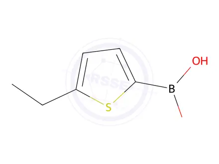 Chemical structure of 5-ethylthiophene-2-boronic acid