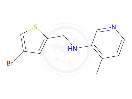 Chemical structure of n-((4-Bromothiophen-2-yl)methyl)-4-methylpyridin-3-amine