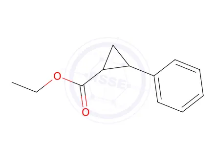 Chemical structure of Ethyl 2-phenylcyclopropane-1-carboxylate
