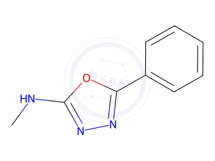 Chemical structure of N-methyl-5-phenyl-1,3,4-oxadiazol-2-amine