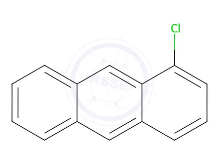 Chemical structure of 1-Chloroanthracene