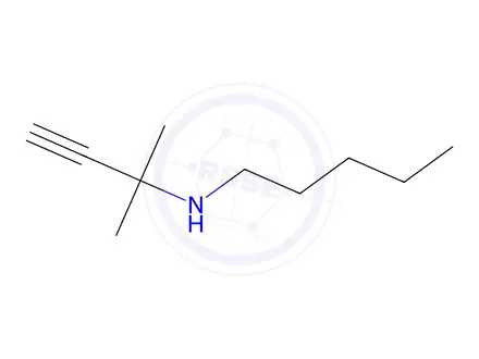 Chemical structure of n-(2-Methylbut-3-yn-2-yl)pentan-1-amine