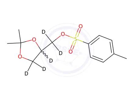Chemical structure of D,L-Tosylisopropylideneglycerol-d5