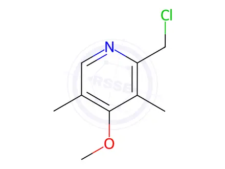 Chemical structure of 2-(Chloromethyl)-4-methoxy-3,5-dimethylpyridine