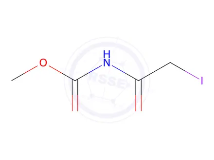 Chemical structure of methyl N-(2-iodoacetyl)carbamate