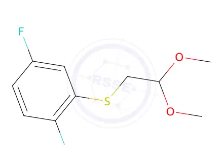 Chemical structure of (2,5-Difluorophenyl)(2,2-dimethoxyethyl)sulfane