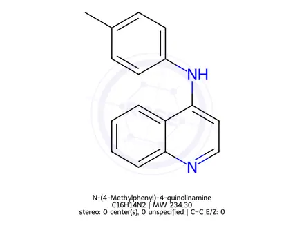 Chemical structure of N-(4-Methylphenyl)-4-quinolinamine