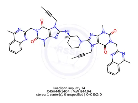 Chemical structure of Linagliptin Impurity 317