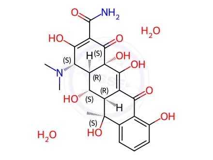 Chemical structure of Oxytetracycline dihydrate
