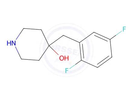 Chemical structure of 4-(2,5-Difluorobenzyl)piperidin-4-ol