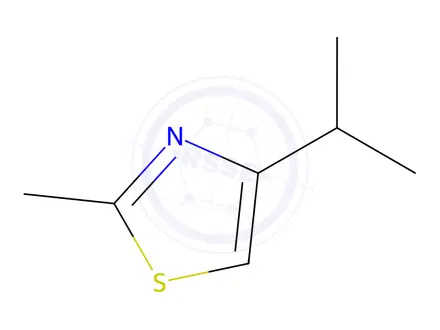 Chemical structure of 4-Isopropyl-2-methylthiazole