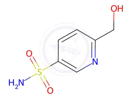 Chemical structure of 3-Pyridinesulfonamide,6-(hydroxymethyl)-(8CI)