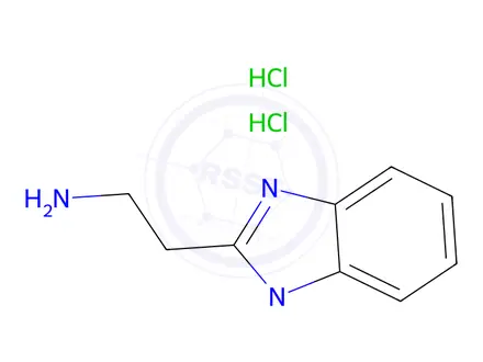 Chemical structure of 2-[1-(propan-2-yl)-1H-1,3-benzodiazol-2-yl]ethan-1-amine dihydrochloride
