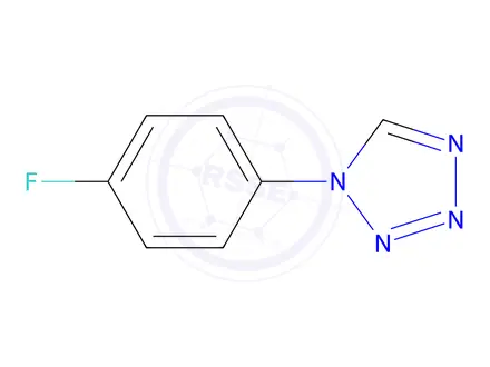 Chemical structure of 1H-TETRAZOLE, 1-(4-FLUOROPHENYL)-