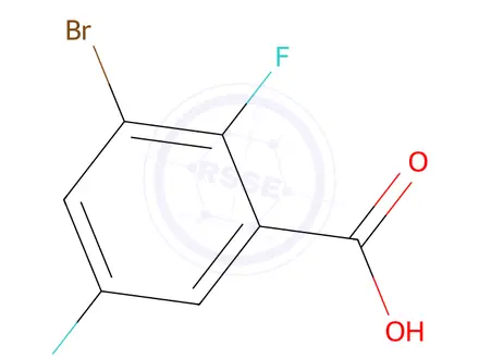Chemical structure of 3-Bromo-2,5-difluorobenzoic acid