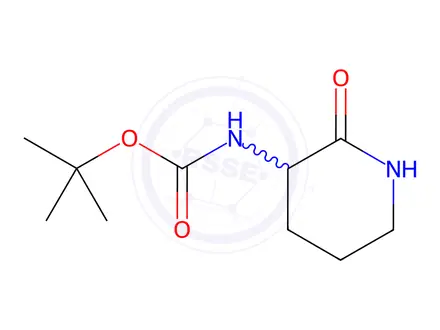Chemical structure of 3-(Boc-amino)-2-piperidone
