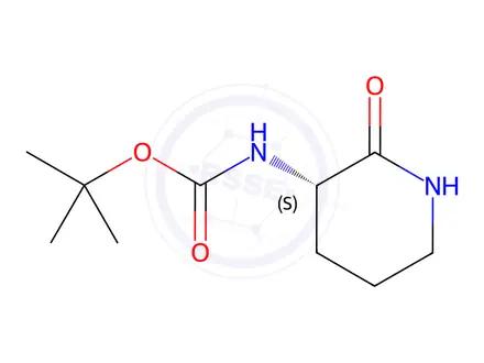 Chemical structure of N-Boc L-Orinithine Lactam