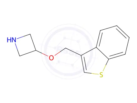 Chemical structure of 3-(Benzo[b]thiophen-3-ylmethoxy)azetidine