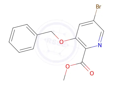 Chemical structure of Methyl 3-(benzyloxy)-5-bromopicolinate