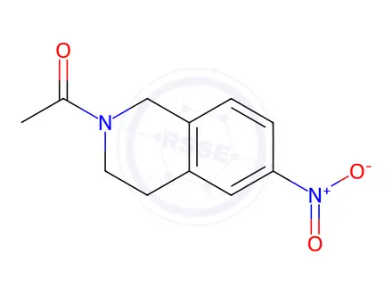 Chemical structure of 1-(6-Nitro-3,4-dihydroisoquinolin-2(1H)-yl)ethanone