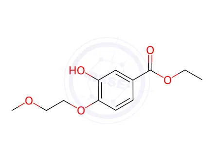 Chemical structure of Ethyl 3-hydroxy-4-(2-methoxyethoxy)benzoate