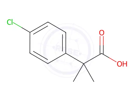 Chemical structure of 4-Chloro-alpha,alpha-dimethylphenylacetic acid